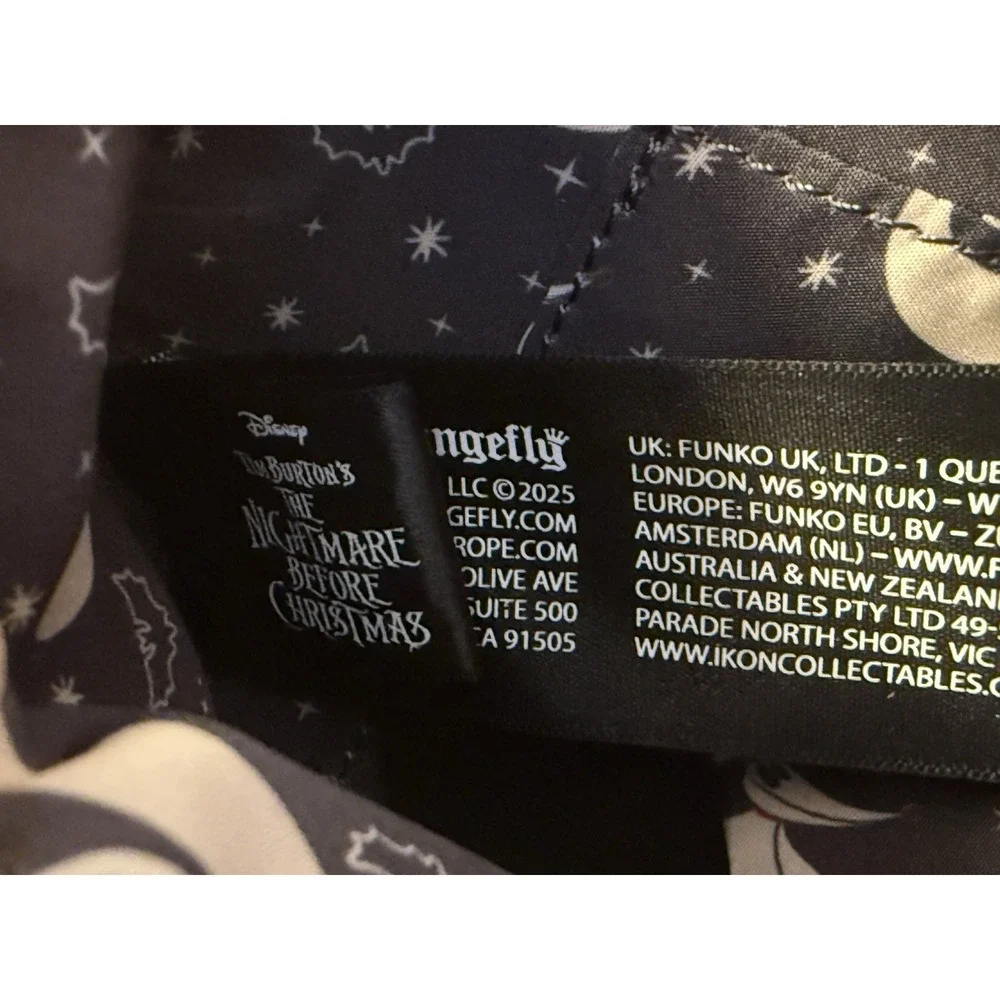 Loungefly Disney Nightmare Before Christmas Jack Skellington Bow Tie Belt Bag